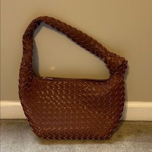 a new day Rich Brown Woven Shoulder Bag